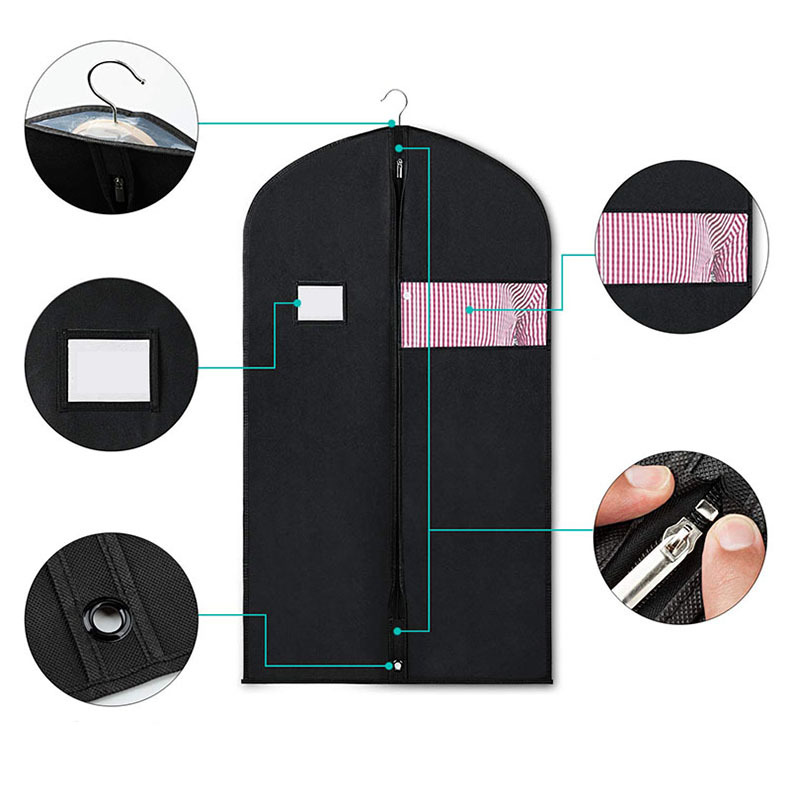 Le tissu extérieur du sac de costume avec support de carte d'identité est-il résistant à la saleté?
