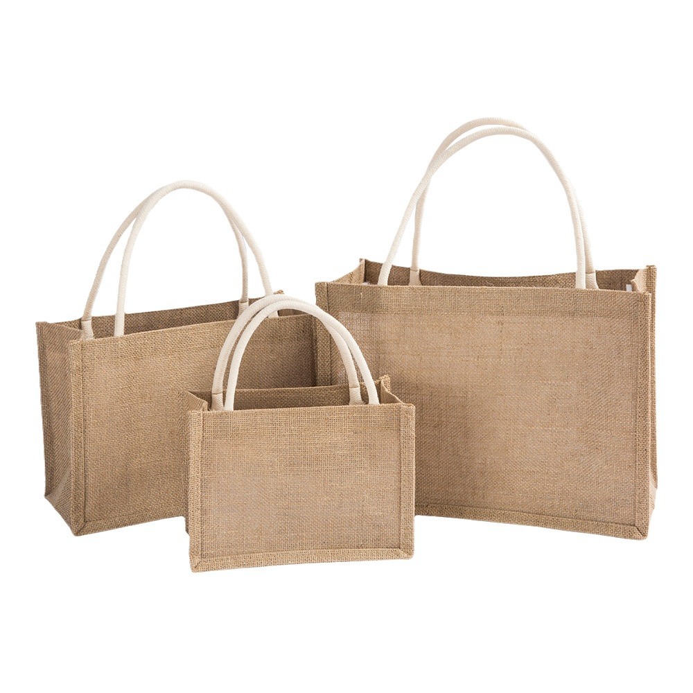 Sacs fourre-tout vierges en toile de jute